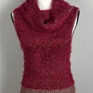 Bebe Elegant Burgundy Sweater